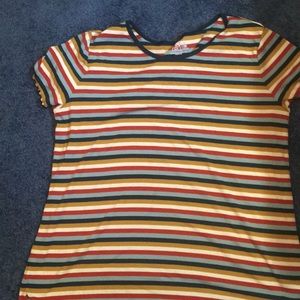 stripe pattern blouse